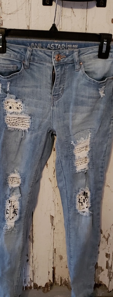 Lace jeans